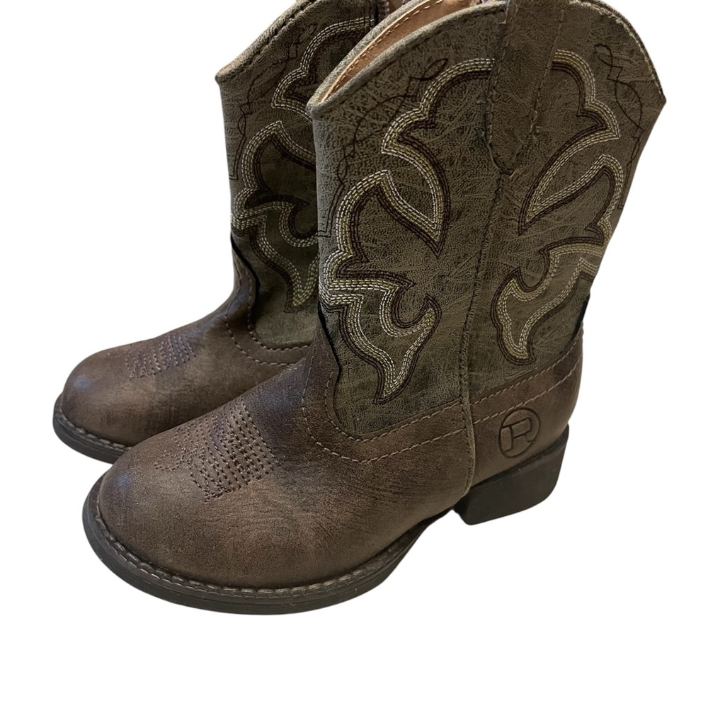 Roper Boys Cody Toddler Western Boots Size 8